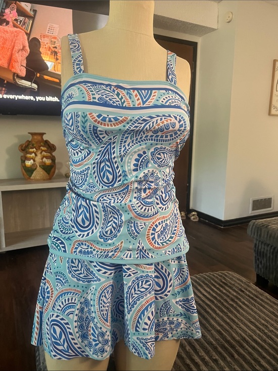 Other - Light Blue Paisley Two-Piece Swim Set